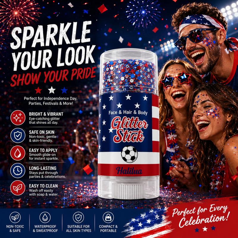 (2-Pack) 4th of July Glitter Stick - 250th Anniversay Edition